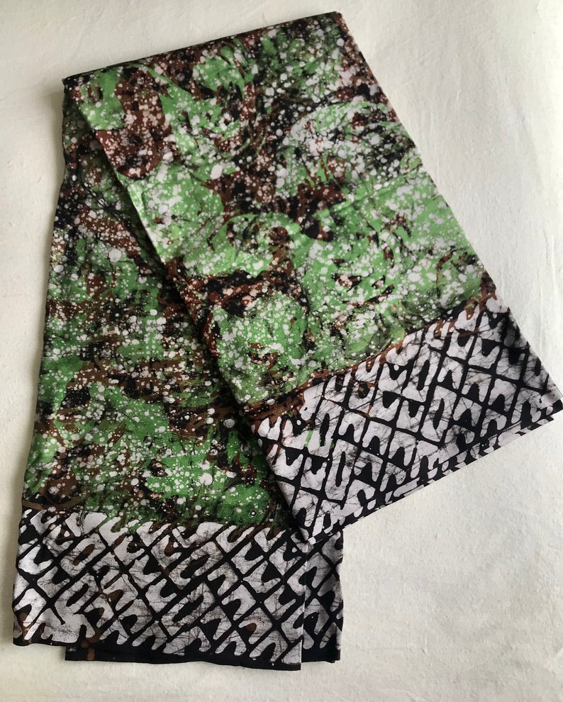 Green brown white splash-fabric-Letasi Design Studio